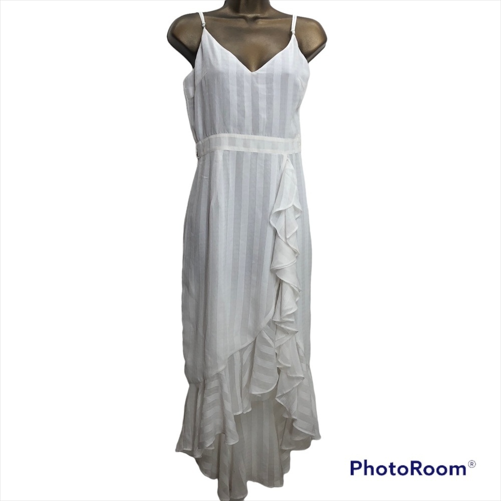 Lovers + Friends white slip midi dress